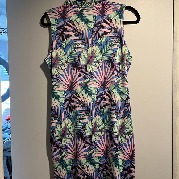 NWT/Stella Parker /S/Tropical Sleeveless Dress/UPF 50 - Picture 2 of 6